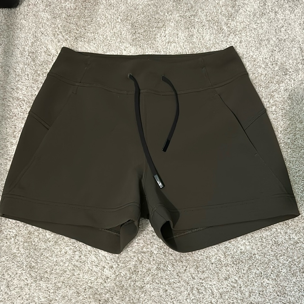 Army Green Lululemon Shorts